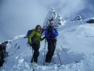 Monica e Mathias in cima