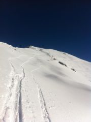 la cresta di salita alla Ciantiplagna