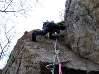 Sul diedro di V del terzo tiro