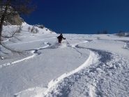 Gianluca alla 1^ discesa