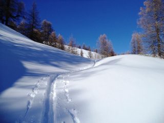 in salita nel vallone del rio pomerol