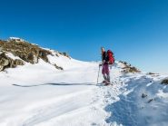 in salita subito sotto l'alpe cont