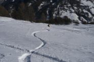 Davide traccia nella parte finale
