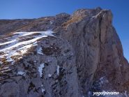 la dorsale ovest del Cimone dal passo delle Ortiche