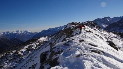 sulla dorsale del Mont Ros