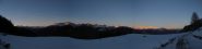 02 - panoramica la sera da Druges Haut, Dal Monte Bianco al Monte Rosa