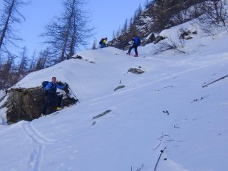 Sul pendio sopra Villa Sigismondi 