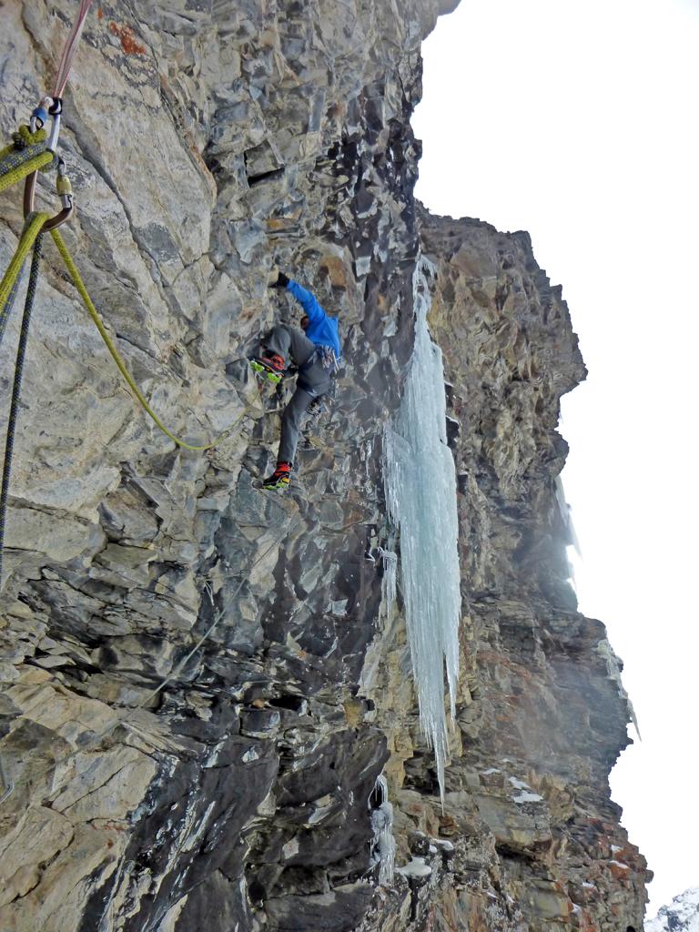 Enrico Bonino sul tiro del traverso