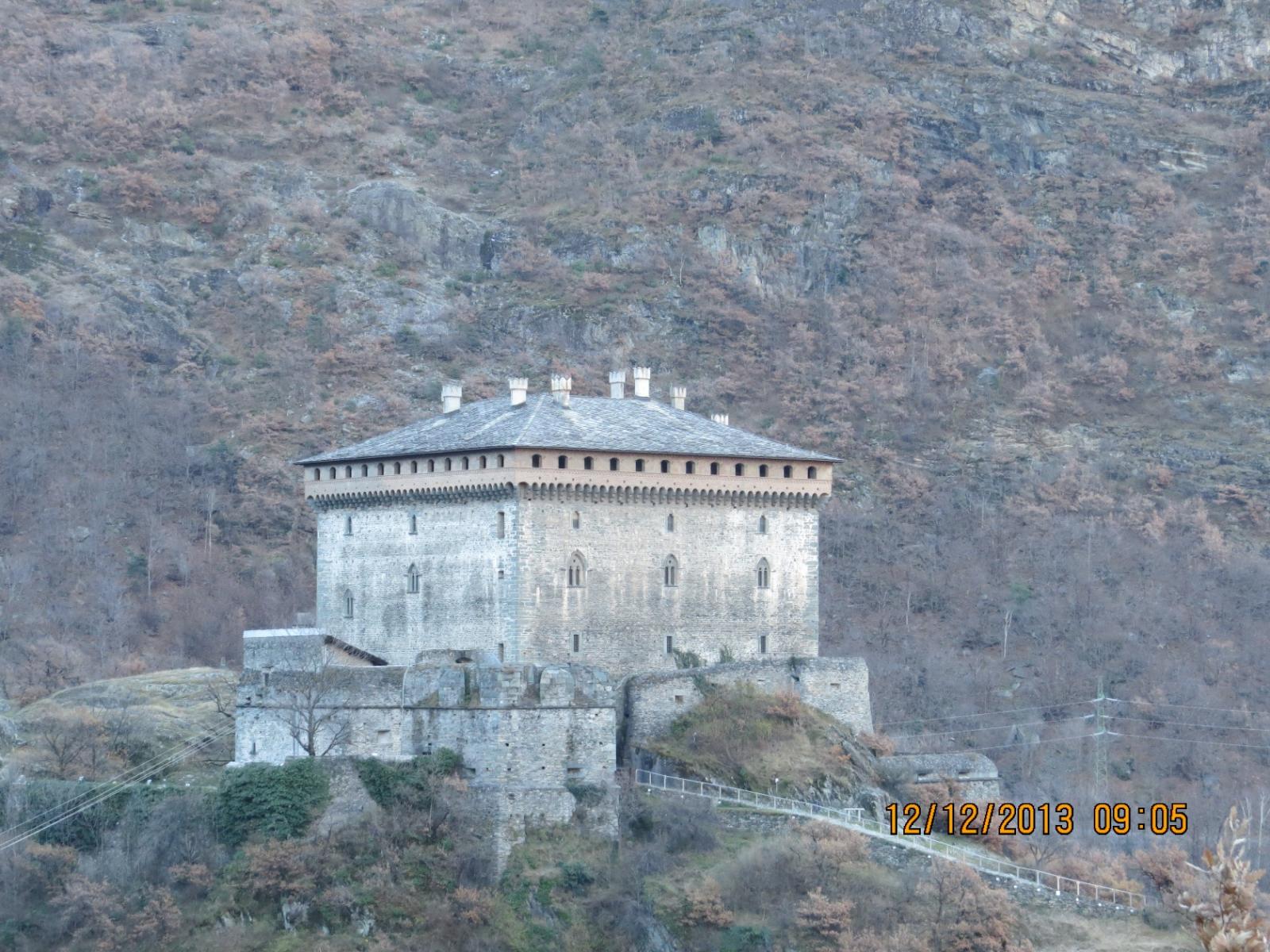 Zoom sul Castello di Verres