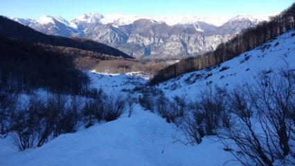  Sul percorso della grande valanga 