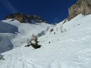 Quasi in fondo al pendio canale