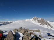 L'Orel a dx poi la cima del Pianard e la cresta omonima