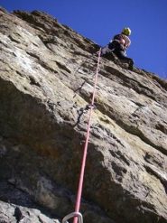 la Mela, un bel 6b su tacchette (Biancaneve)