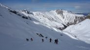 In salita nel vallone Nord  