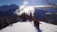 sulla breve dorsale di Testa Comagna