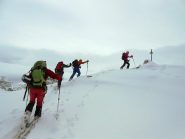 Arrivo in cima dalla crestina nord