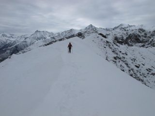 Verso la vera vetta del Vandalino