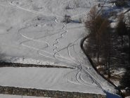 10 - occorre studiare i punti di passaggio per evitare gli alti muri dei terrazzamenti agricoli