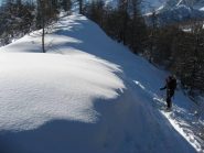 l'arrivo sulla crestina