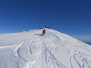 discesa dalla cima