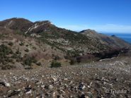 La prosecuzione dell'itinerario sul crinale verso Borghetto