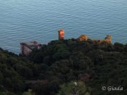 Castello Borelli illuminato dagli ultimi raggi del sole