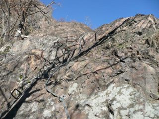 Particolare della ferrata principale