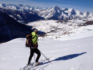 Faber guarda in direzione Pragelato... 