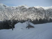 fuori dal bosco: buon innevamento, ma con un'altra 