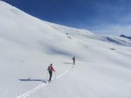 Ci inoltriamo negli ampi pendii (2300 m circa)