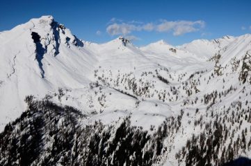 Vista dalla cima in una giornata migliore