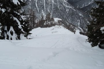 Tratto impegnativo, visto dall'alto