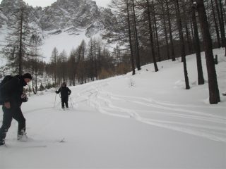 poco sotto il rifugio