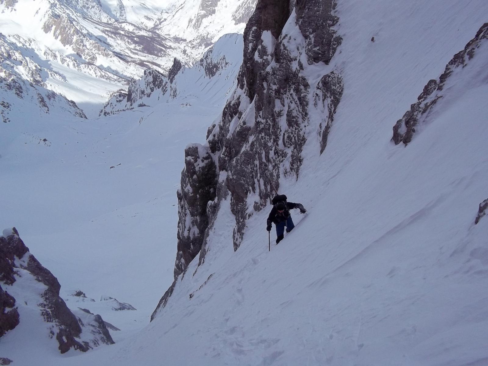 Parte finale della gita, colle d'Arcana e Arpet sullo sfondo