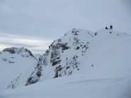 vista della vetta e dell'anticima sud (da noi raggiunta)