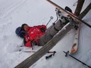 Piccolo inconveniente per Giorgio, cedimento palizzata.