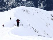 ultimo tratto con gli sci