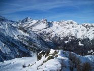 Panorama sull'alta Val d'Ala dalla vetta
