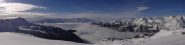 dalla Clavalitè il mare di nebbia sulla valle centrale