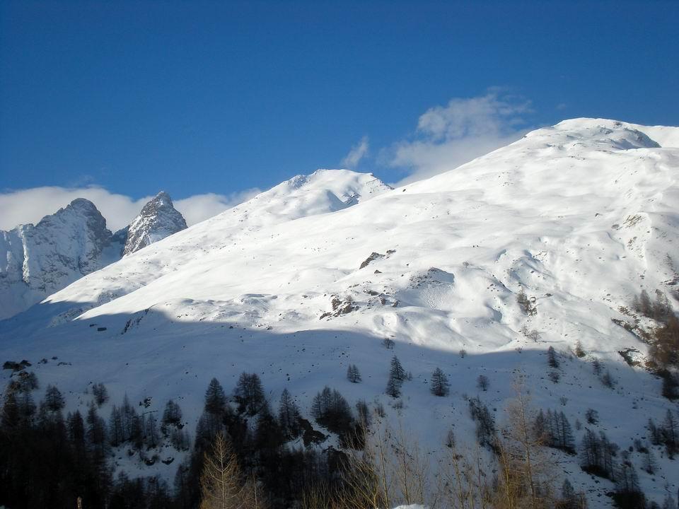 Pointe de Ratissieres sulla Destra