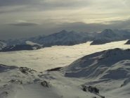 dalla vetta il mare di nubi