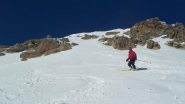 il pendio sotto la cima