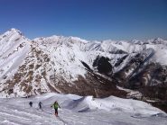 Enrica, Giorgio e Massimo in salita.
