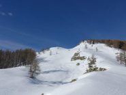 Valloncello di salita dopo Ciabot del Barro, parte bassa