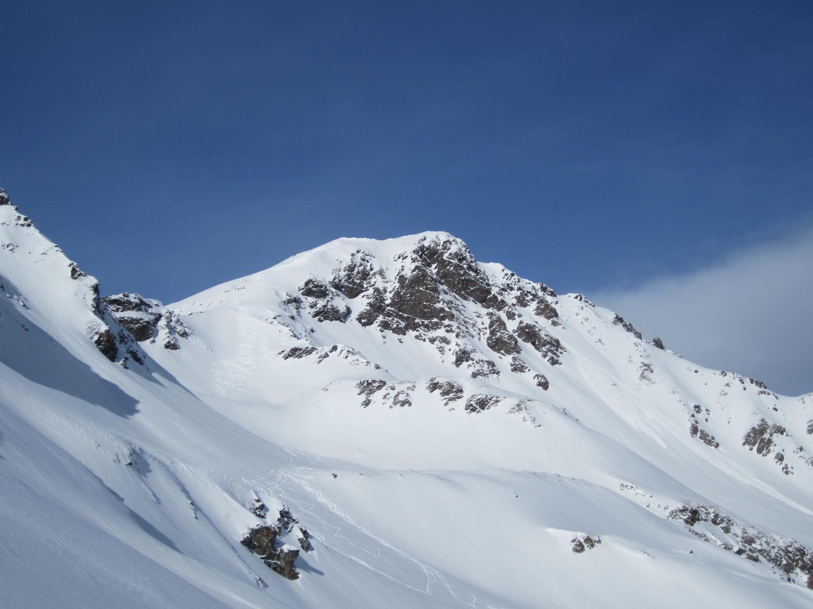 il monte Rosso con le ns. tracce