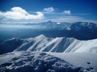 Bel panorama verso il Monviso