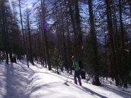 inizio discesa sotto il Ferro di Cavallo