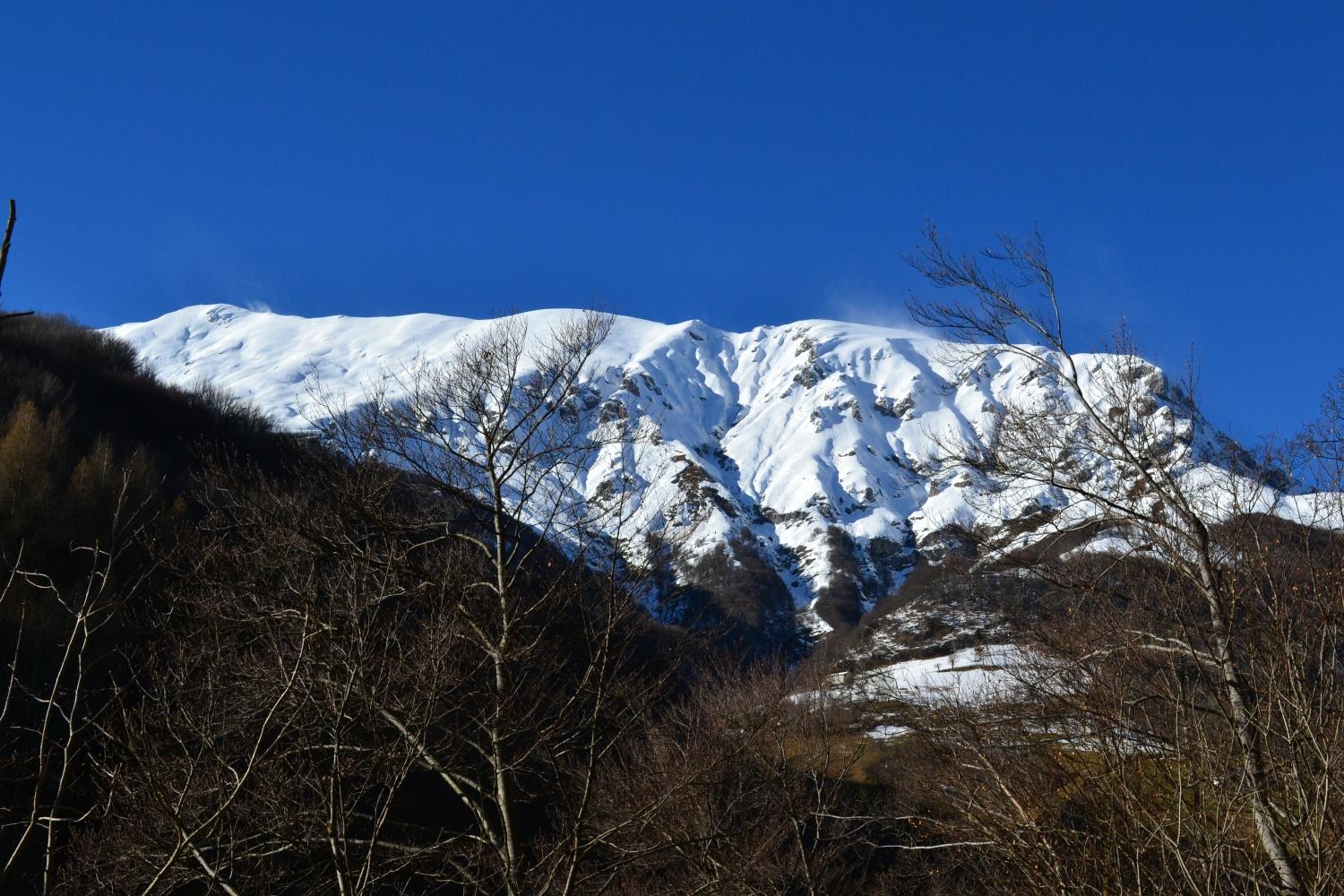 vista sul Grignone tra raffiche di vento