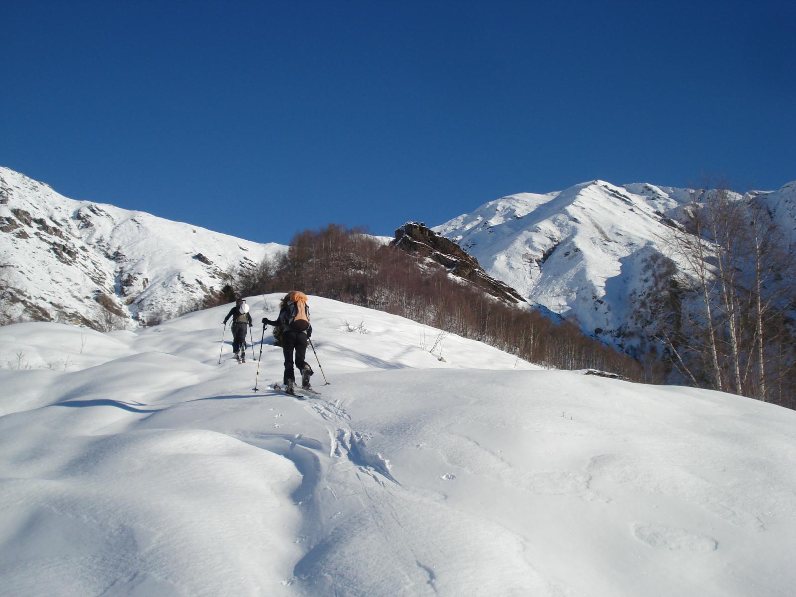 lungo l'itinerario di salita