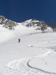 traccia di salita e di discesa